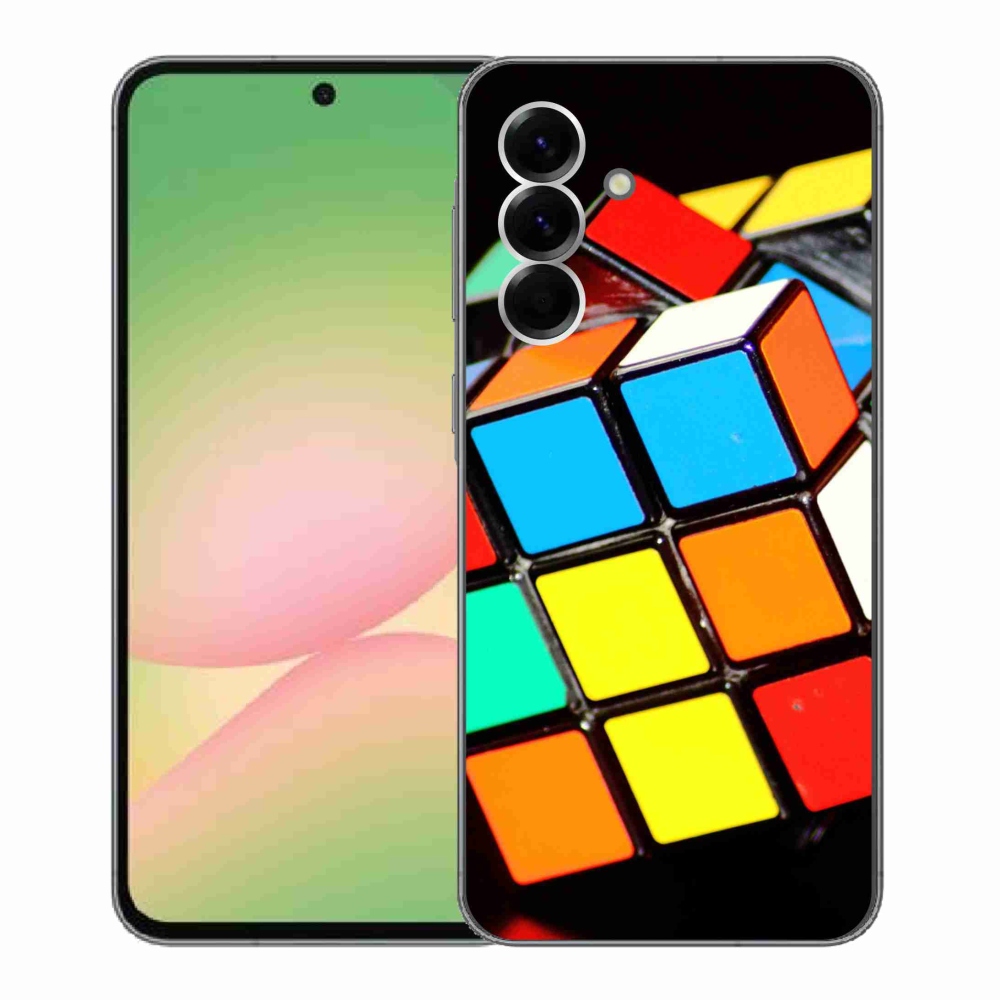 Gelový kryt mmCase na Samsung Galaxy A56 5G - rubikova kostka