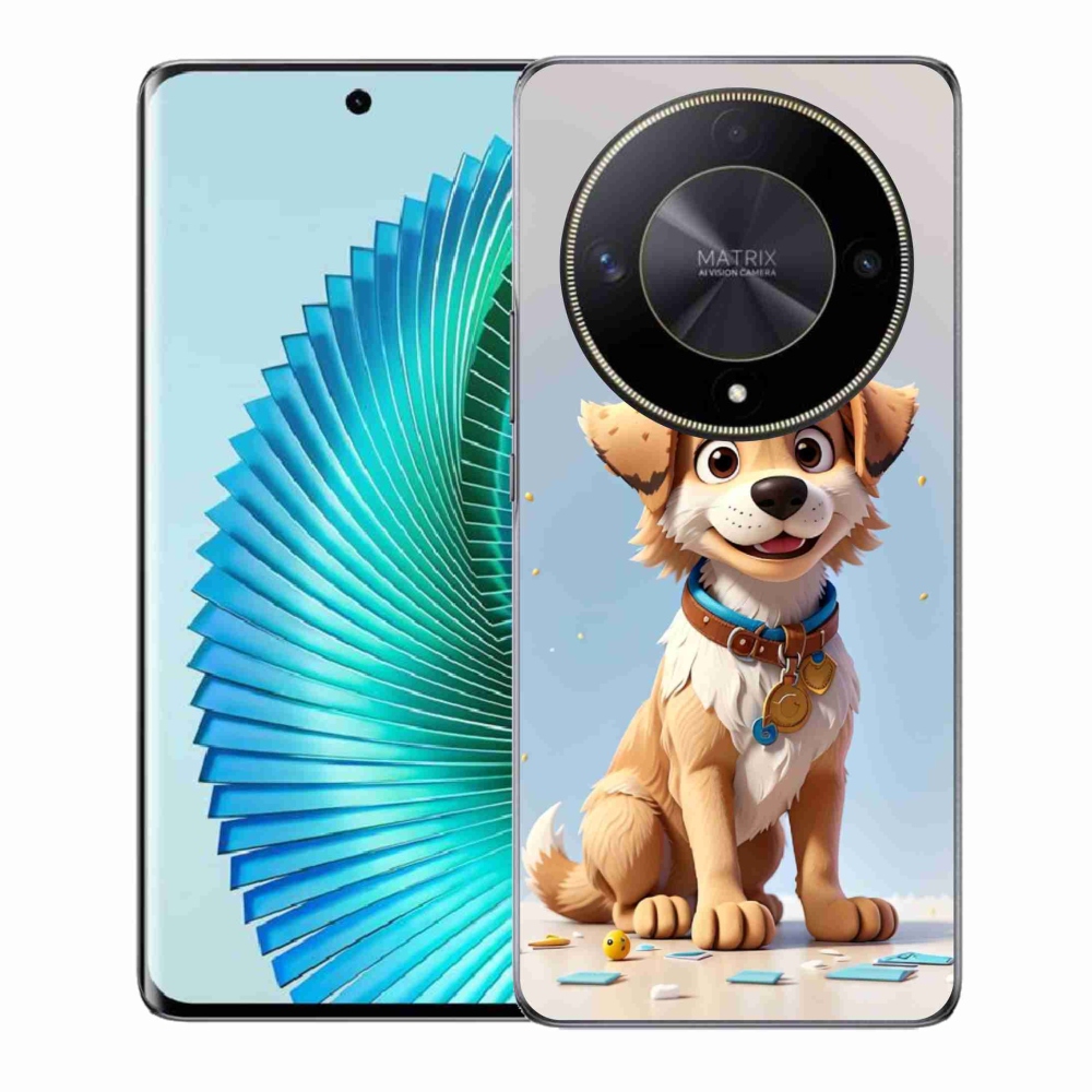 Gelový kryt mmCase na Honor Magic 6 Lite 5G - kreslené štěně