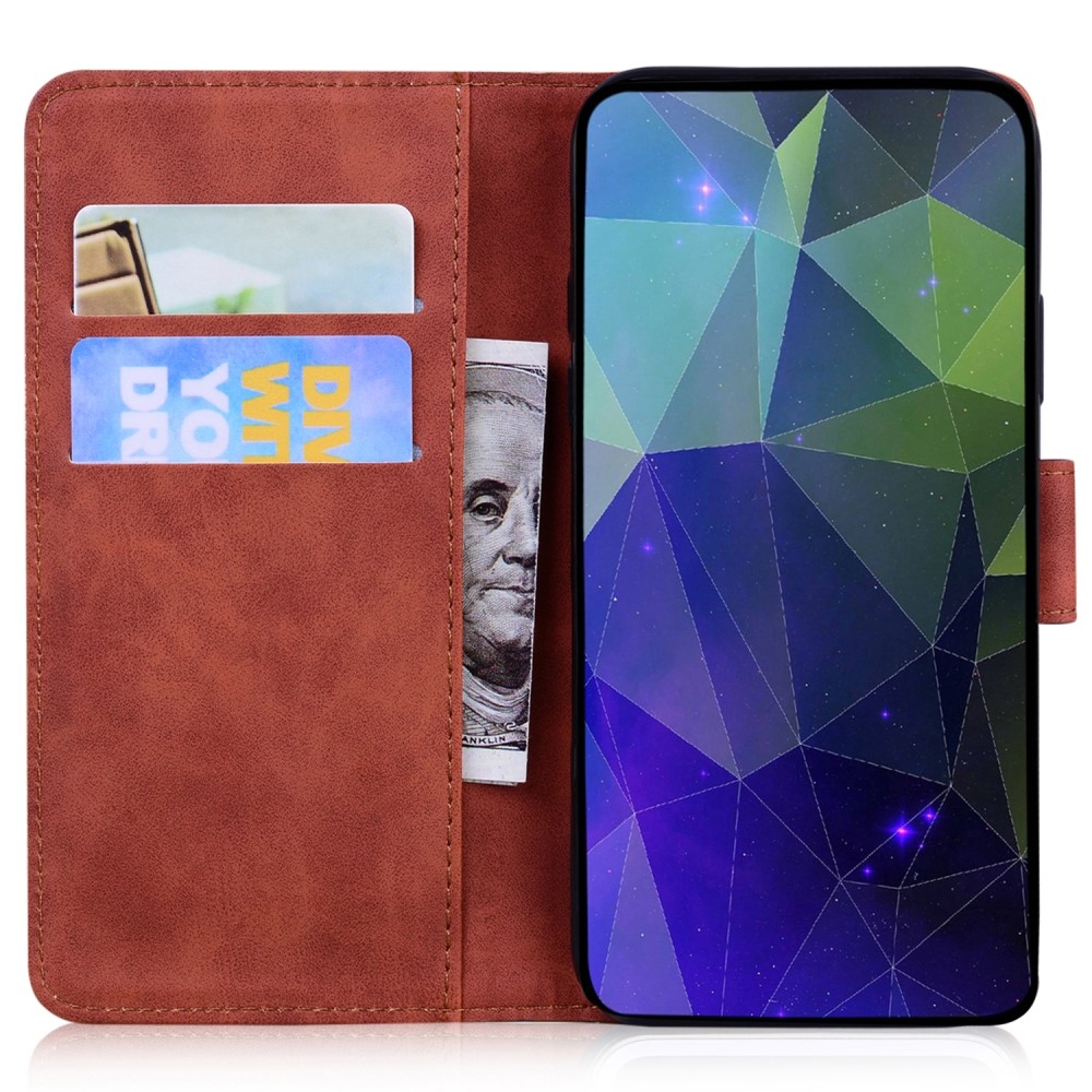 Solid knížkové pouzdro na Realme 12 5G/12x 5G - hnědé