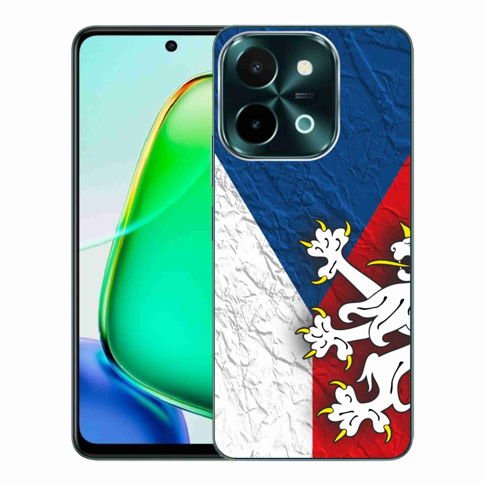 Gelový kryt mmCase na Vivo Y28 - česká vlajka 1