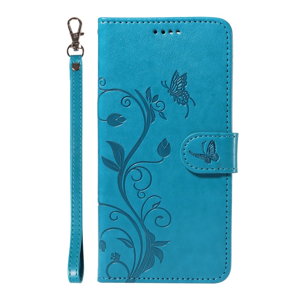 Flower knížkové pouzdro na Xiaomi Redmi Note 13 - modré