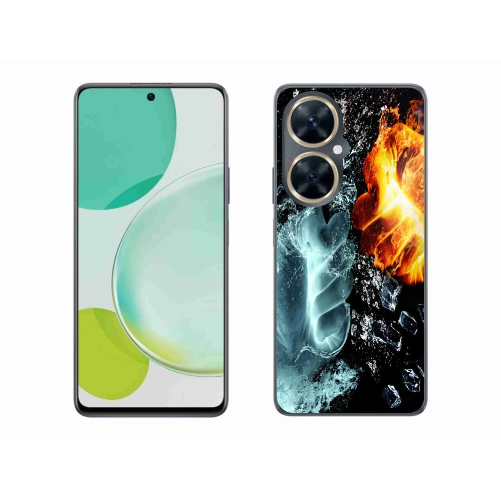 Gelový kryt mmCase na Huawei Nova 11i - voda a oheň