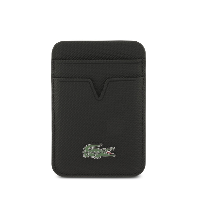 Lacoste Iconic Petit Pique MagSafe Zadní Kryt + Peněženka pro iPhone 17 Pro Black