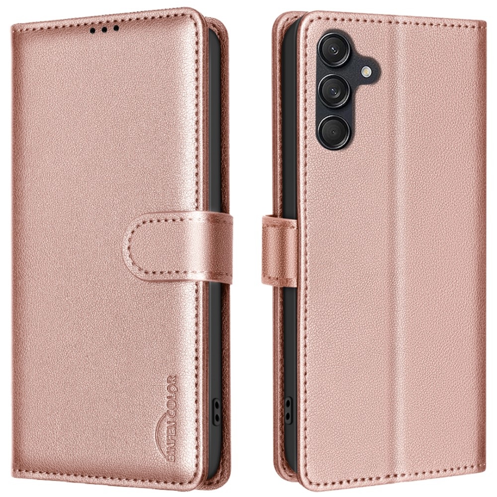 BNF knížkové pouzdro na Samsung Galaxy A16 4G/5G - růžovozlaté