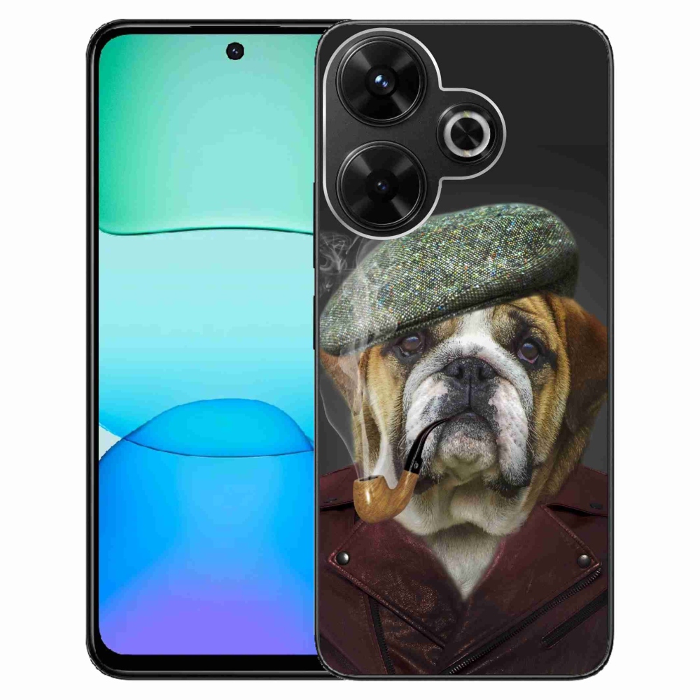Gelový kryt mmCase na Xiaomi Redmi 13 4G/Poco M6 4G - pes s fajfkou