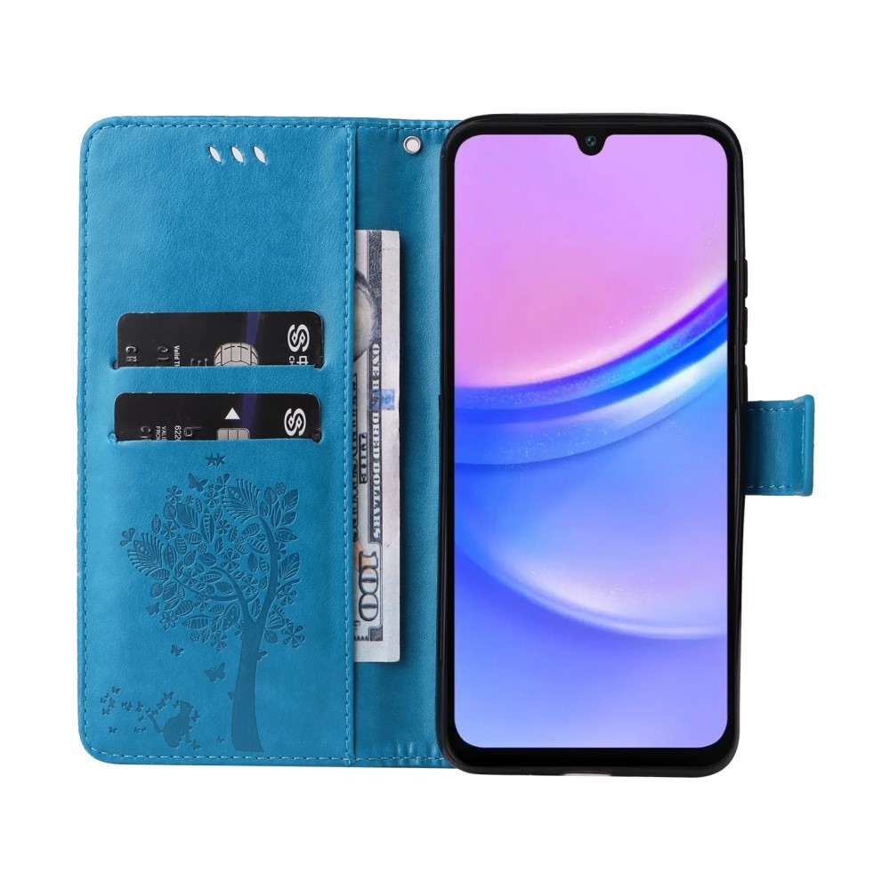 Trees knížkové pouzdro na Samsung Galaxy A16 4G/5G/A26 5G - modré
