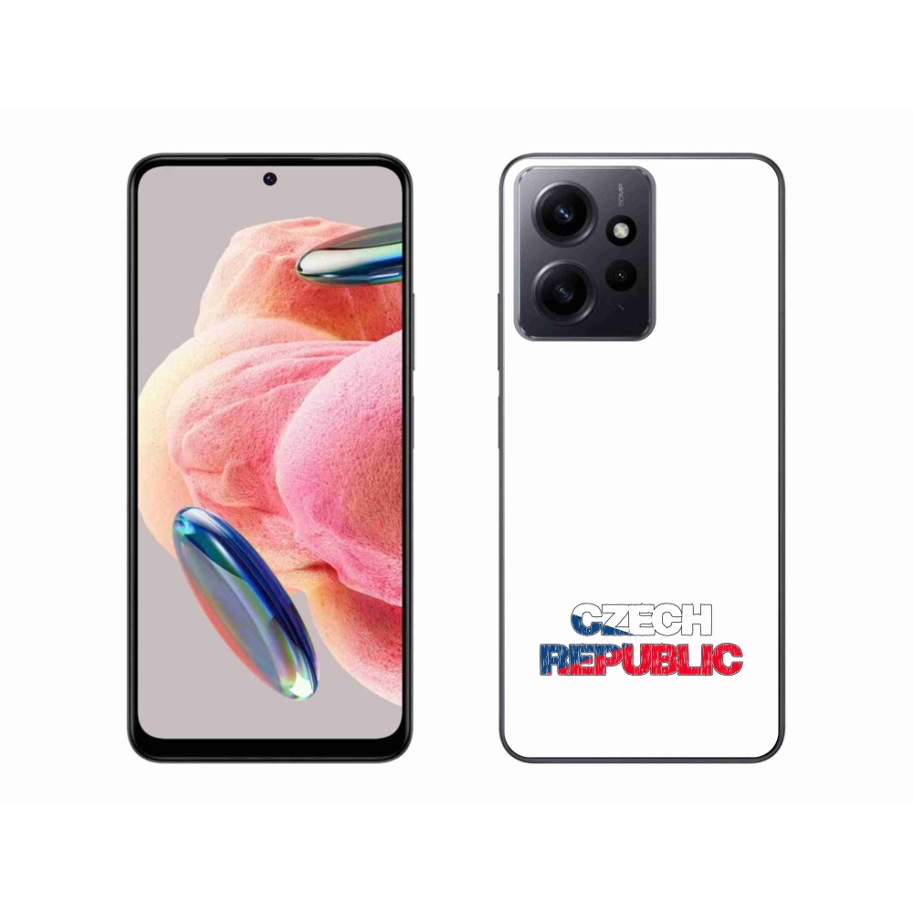 Gelový kryt mmCase na Xiaomi Redmi Note 12 4G - Czech Republic bílé pozadí