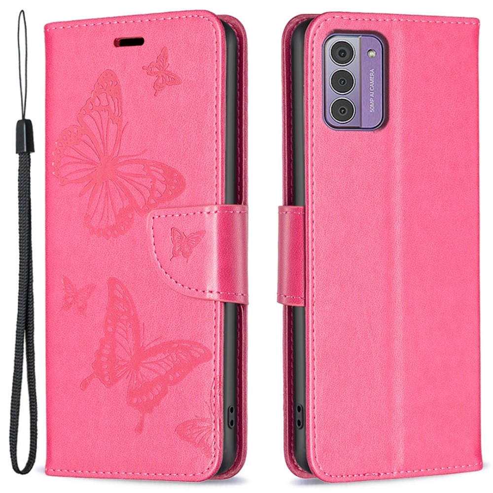 Butterfly knížkové pouzdro na Nokia G42 - rose