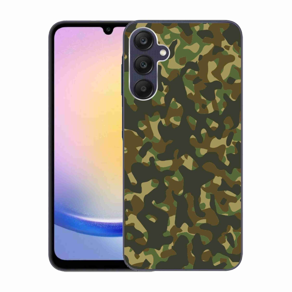Gelový kryt mmCase na Samsung Galaxy A25 5G - maskáčový vzor 1