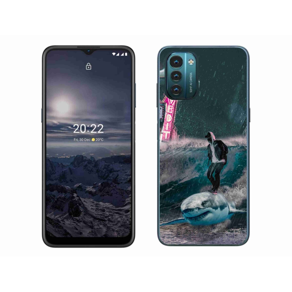 Gelový kryt mmCase na Nokia G11/G21 - žralok