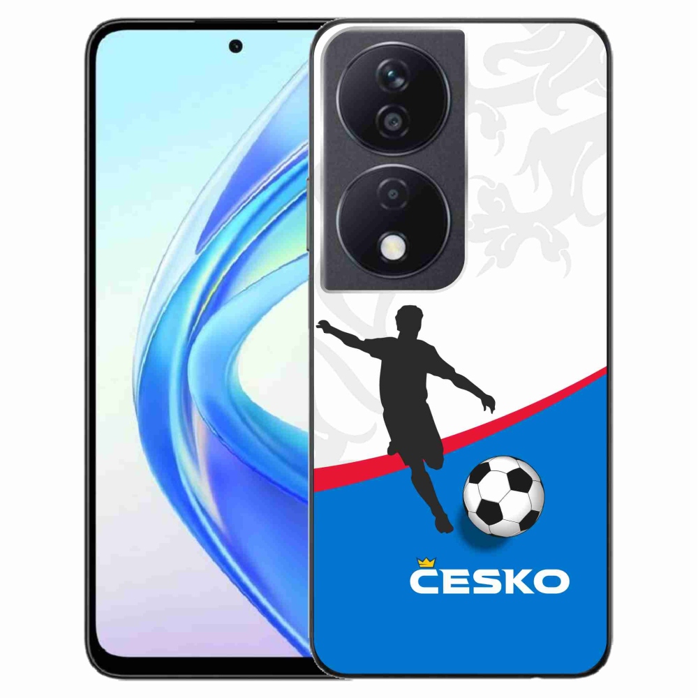 Gelový kryt mmCase na Honor X7b/Honor 90 Smart - fotbal Česko 1