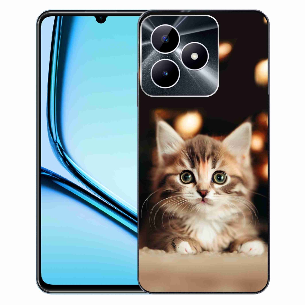 Gelový kryt mmCase na Realme Note 50 - roztomilé kotě 2