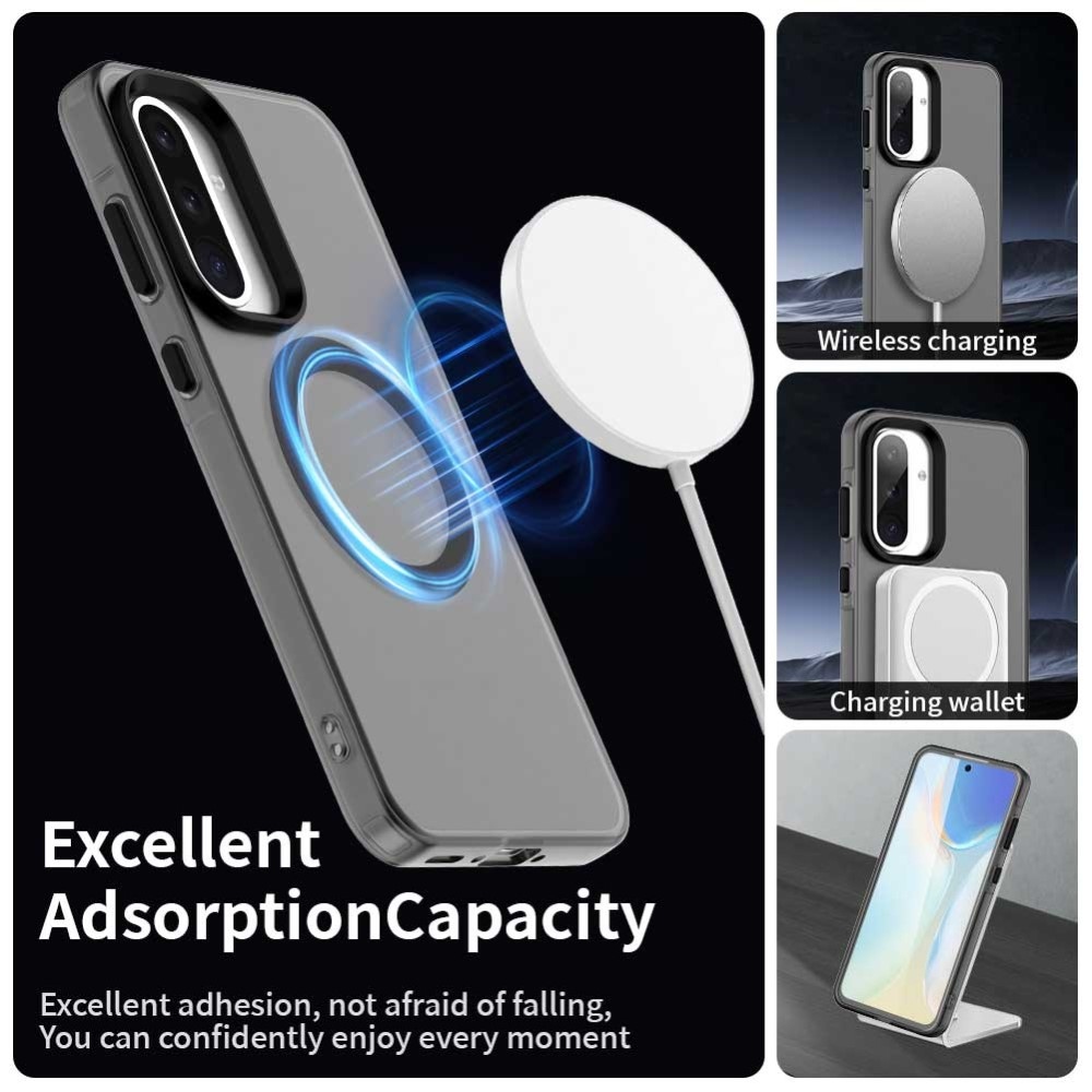 Candy gelový obal MagSafe pro Samsung Galaxy A36 5G/A56 5G - černý