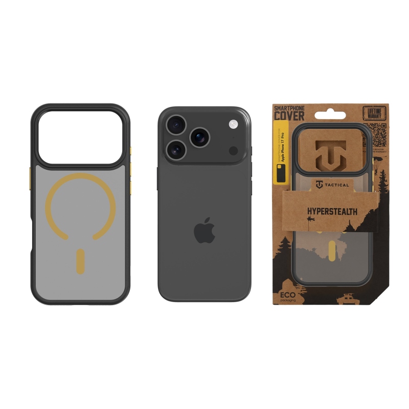 Tactical MagForce Hyperstealth 2.0 Kryt pro iPhone 17 Pro Black/Yellow