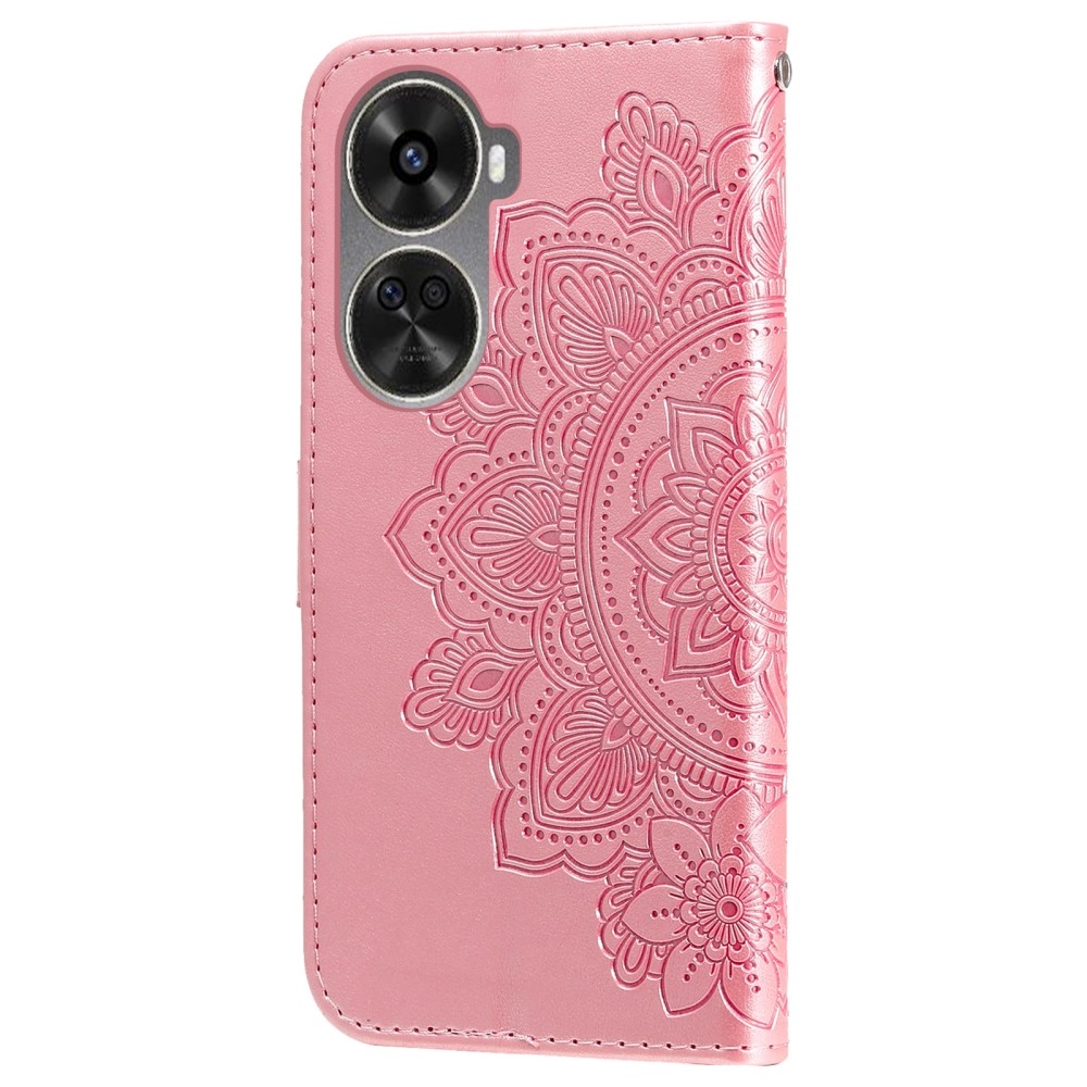 Mandala knížkové pouzdro na Huawei Nova 12 SE - růžové