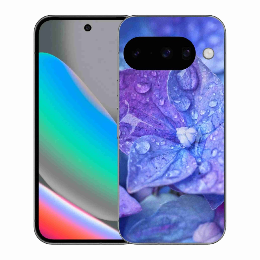 Gelový kryt mmCase na Google Pixel 10 - fialový květ