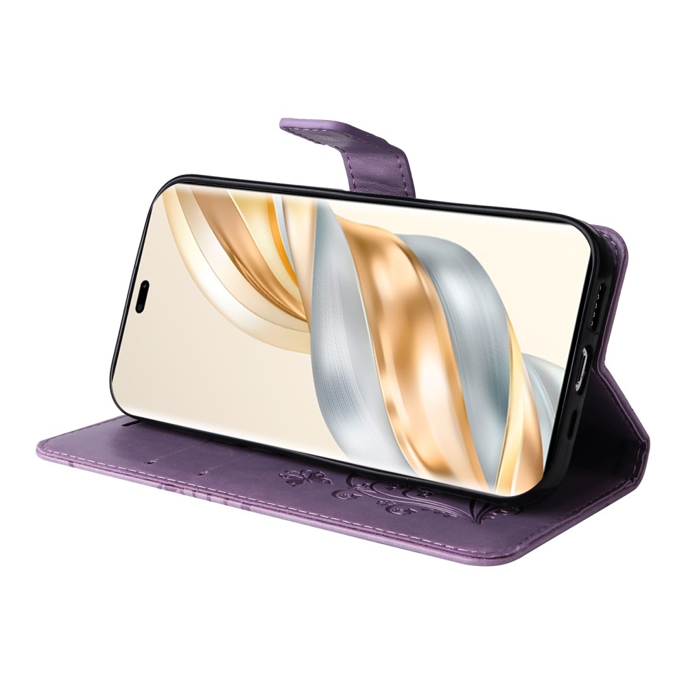 Big Butterfly knížkové pouzdro na Honor Magic 7 Lite 5G - fialové