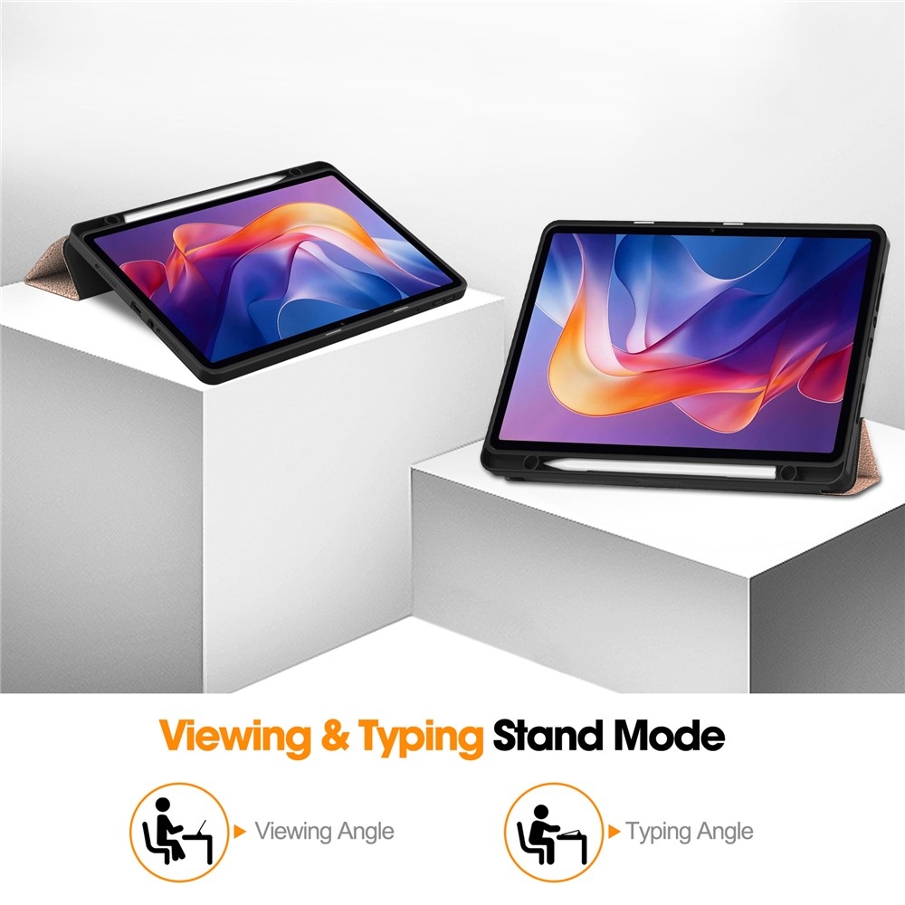 Cases chytré zavírací pouzdro na Xiaomi Redmi Pad 2 - růžovozlaté