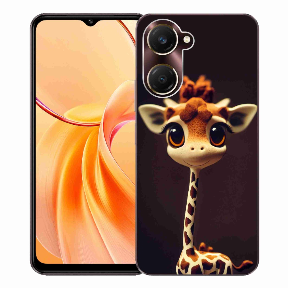 Gelový kryt mmCase na Vivo Y28s 5G - malá žirafa