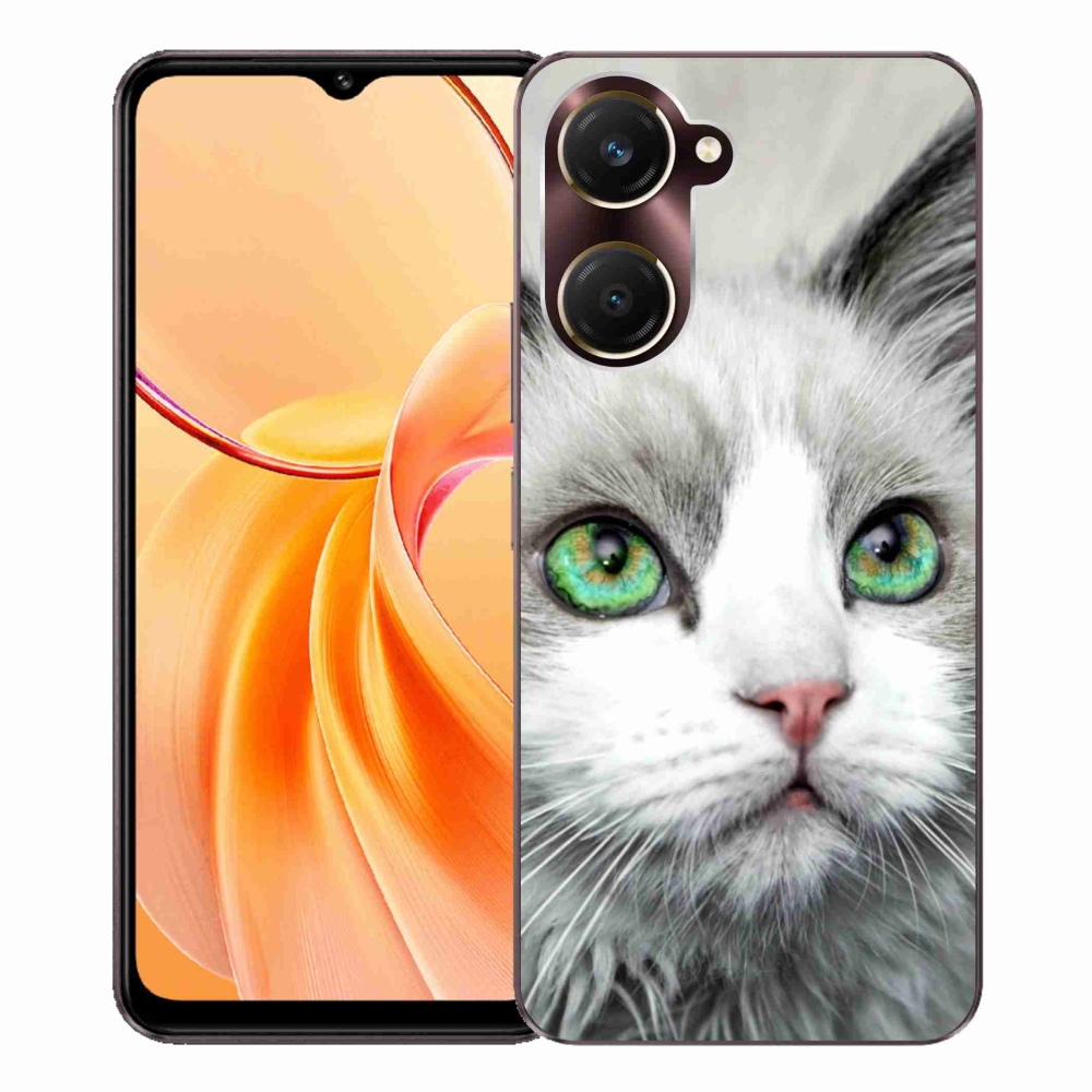 Gelový kryt mmCase na Vivo Y28s 5G - kočičí pohled