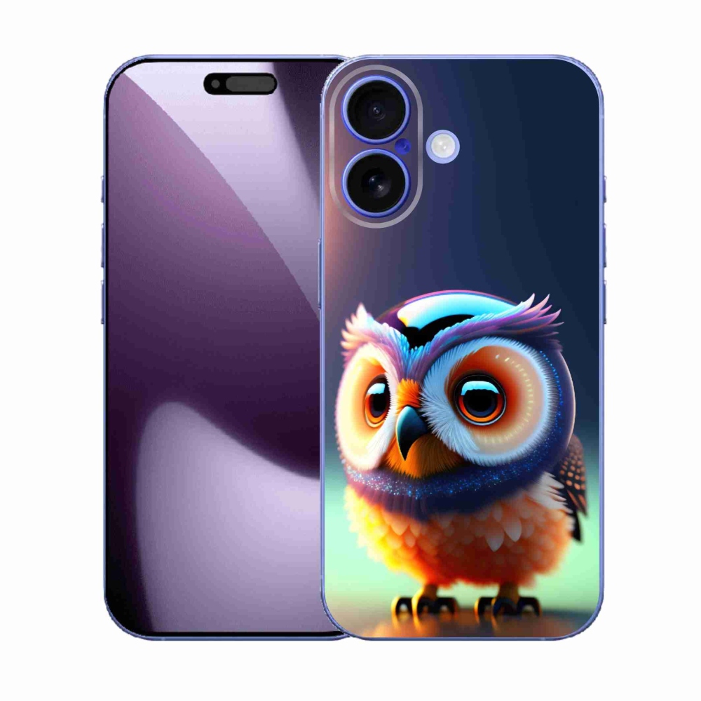 Gelový kryt mmCase na iPhone 17 - sovička