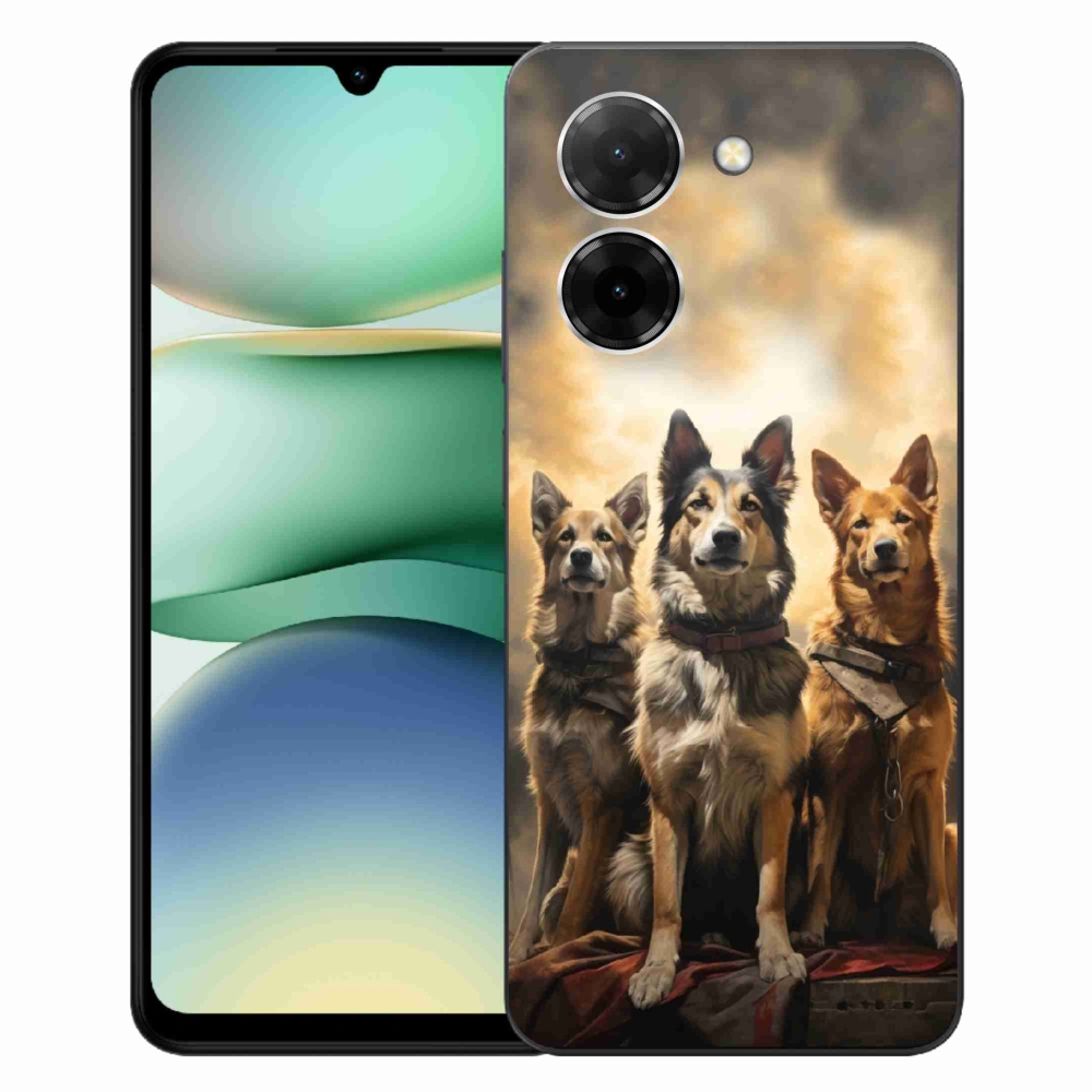 Gelový kryt mmCase na Xiaomi Redmi A5 (171.7x77.8x8.3mm) - tři psi