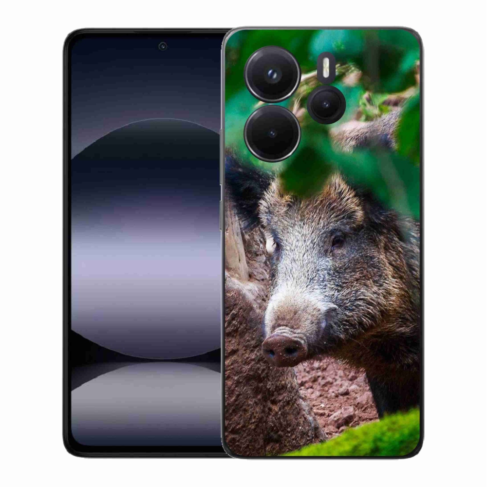 Gelový kryt mmCase na Xiaomi Redmi Note 14 - divoké prase