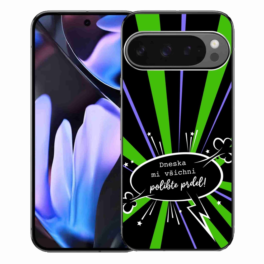 Gelový kryt mmCase na Google Pixel 9 Pro XL - vtipný text 15 černé pozadí