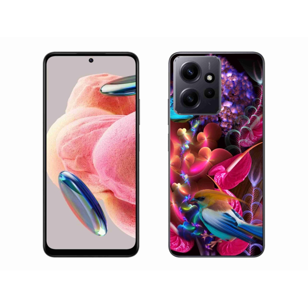 Gelový kryt mmCase na Xiaomi Redmi Note 12 4G - barevné květiny