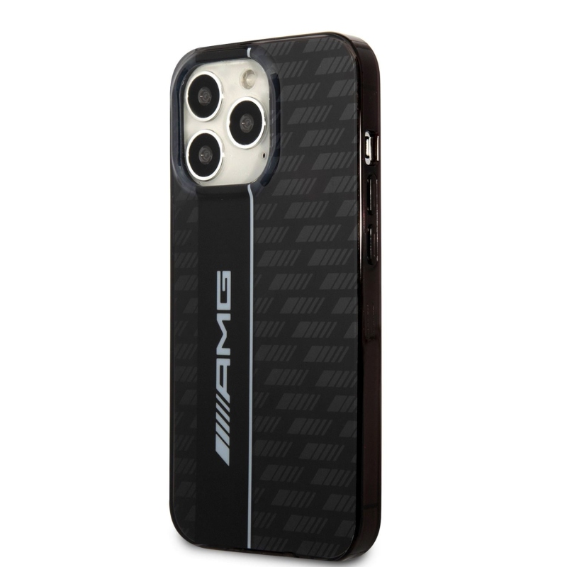 AMG Carbon Pattern Zadní Kryt pro iPhone 13 Pro Black