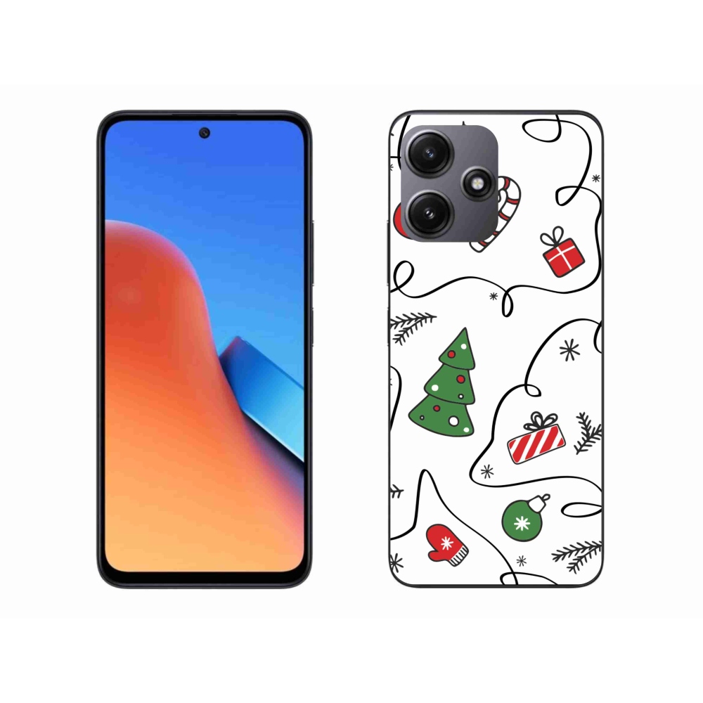 Gelový kryt mmCase na Xiaomi Redmi 12 5G - vánoční motivy