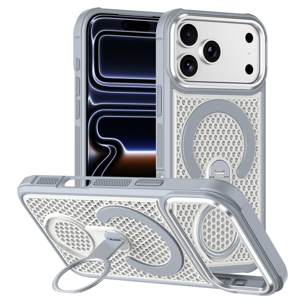 360 gelový obal s pevnými zády a MagSafe na mobil iPhone 18 Pro Max/17 Pro Max - bílý