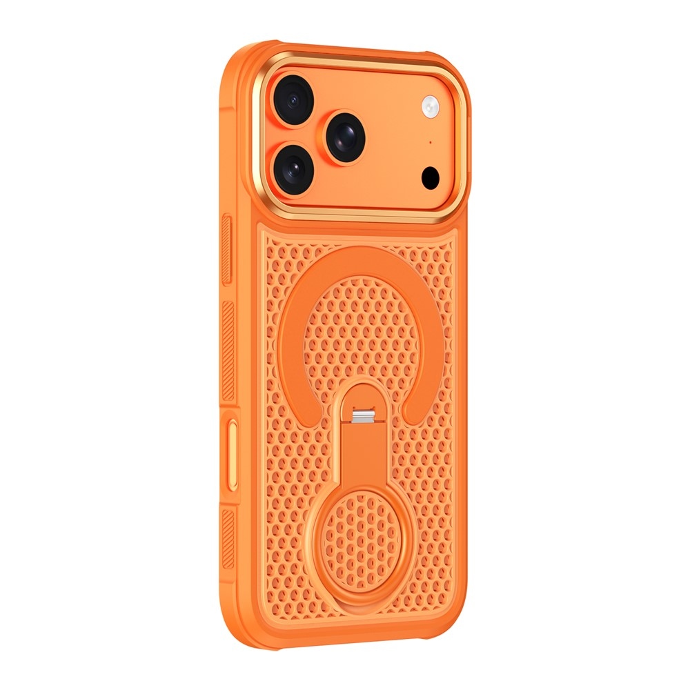 360 gelový obal s pevnými zády a MagSafe na mobil iPhone 18 Pro Max/17 Pro Max - oranžový