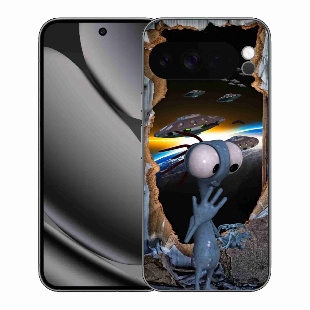 Gelový kryt mmCase na Google Pixel 10 Pro XL - mimozemšťan