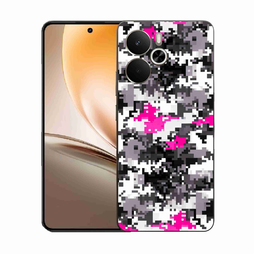 Gelový kryt mmCase na Realme 14 5G - maskáčový vzor 4