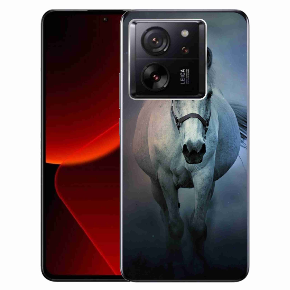 Gelový obal mmCase na Xiaomi 13T/13T Pro - běžící bílý kůň