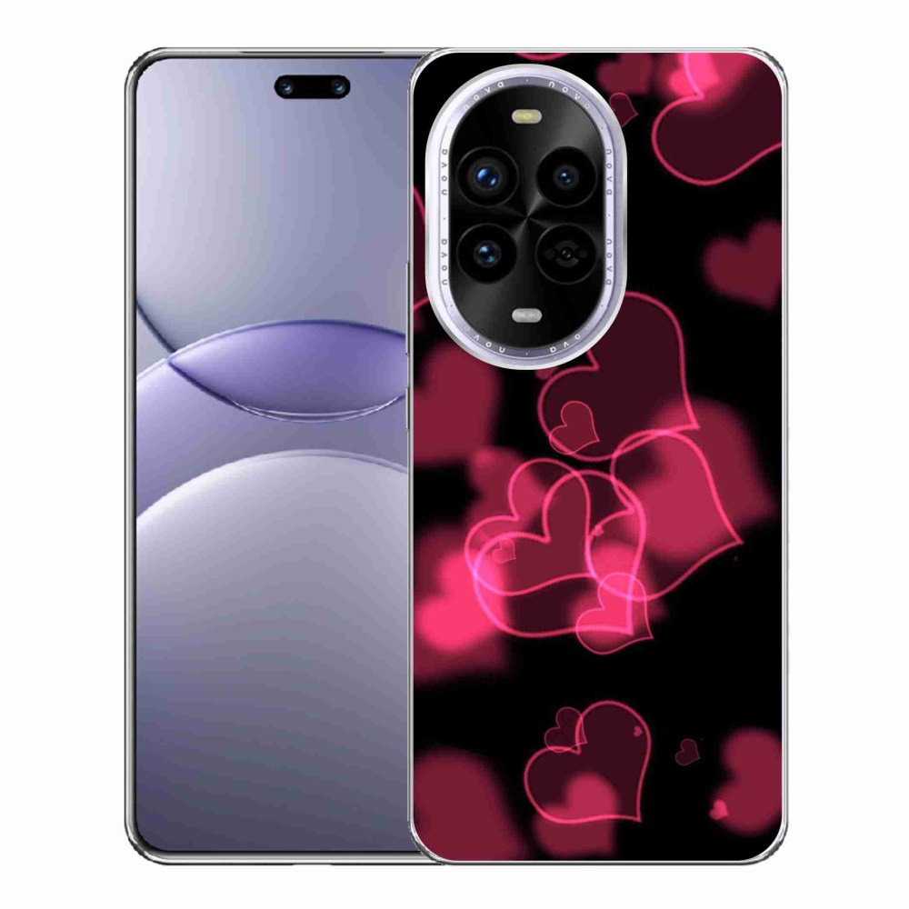 Gelový kryt mmCase na Huawei Nova 13 Pro 5G - červená srdíčka
