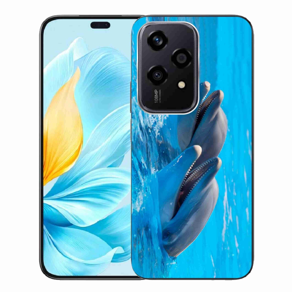 Gelový kryt mmCase na Honor 200 Lite 5G - delfíni
