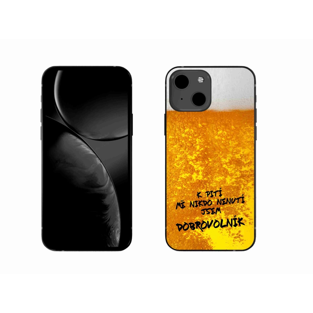 Gelový kryt mmCase na iPhone 13 6.1 - pivní motiv 4