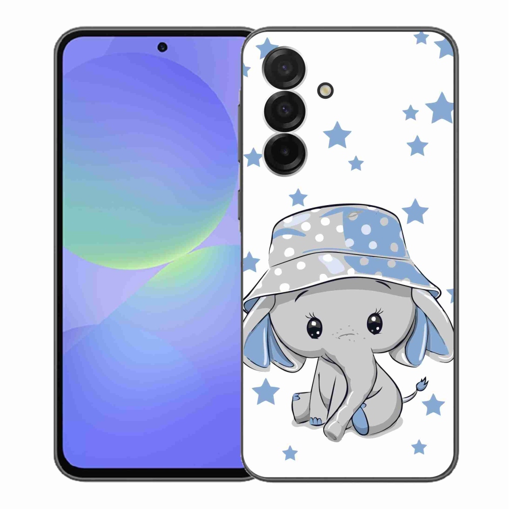 Gelový kryt mmCase na Samsung Galaxy A36 5G - modrý slon