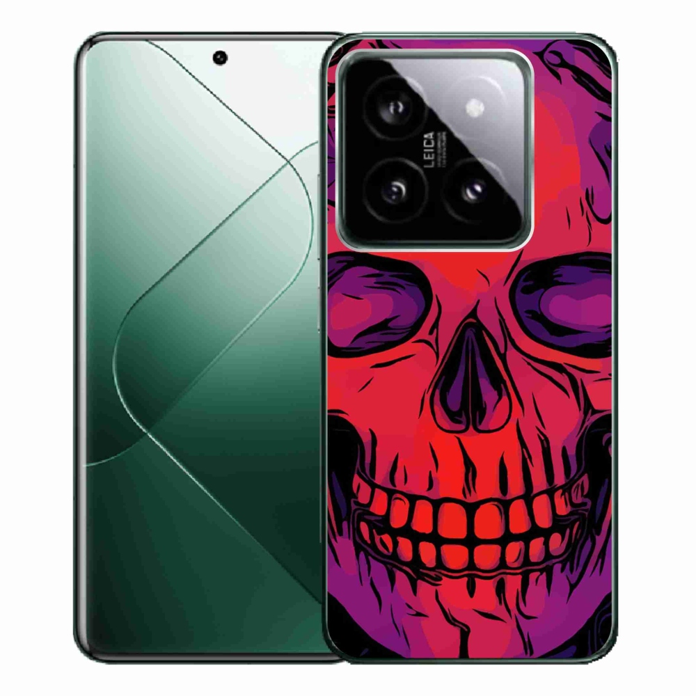 Gelový obal mmCase na Xiaomi 14 Pro - lebka