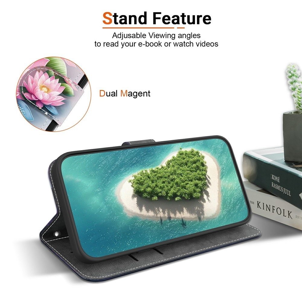 Versatile knížkové pouzdro na Xiaomi 15T - lotusový květ