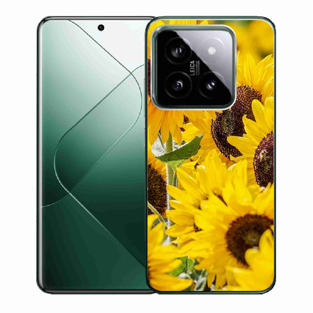 Gelový kryt mmCase na Xiaomi 14 - slunečnice