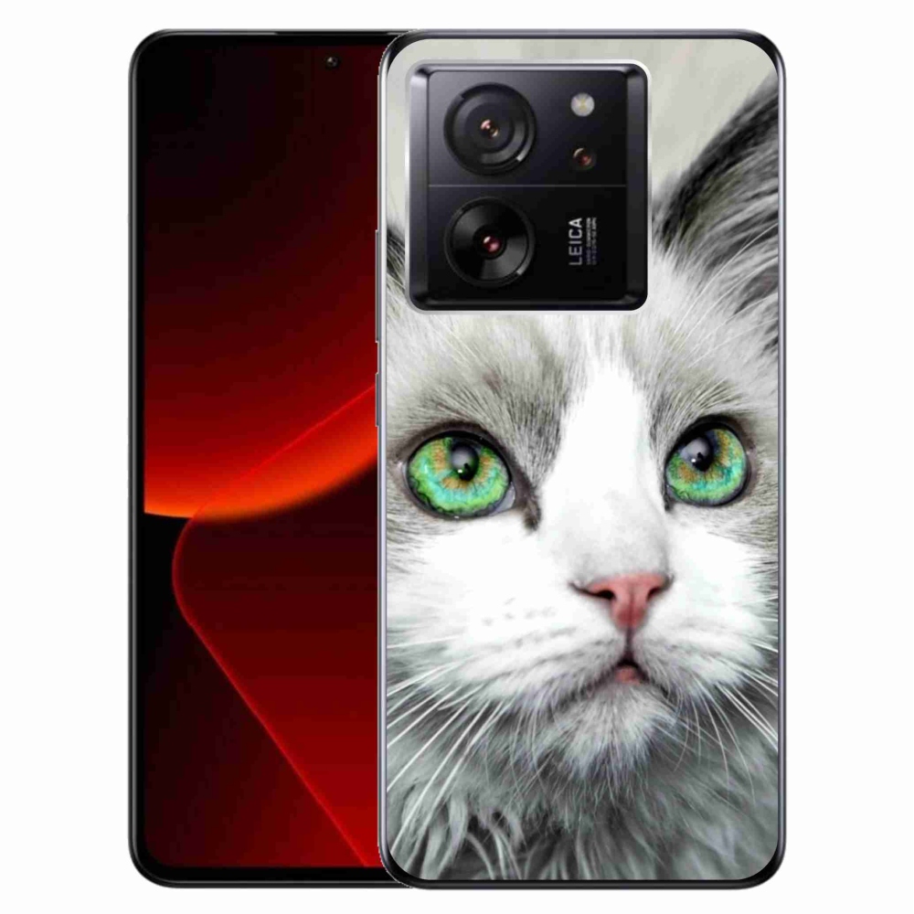 Gelový kryt mmCase na Xiaomi 13T/13T Pro - kočičí pohled