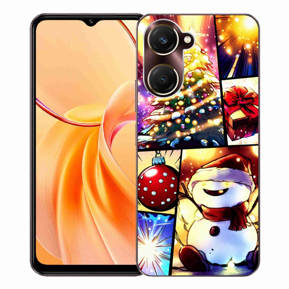 Gelový kryt mmCase na Vivo Y28s 5G - vánoční motivy 1