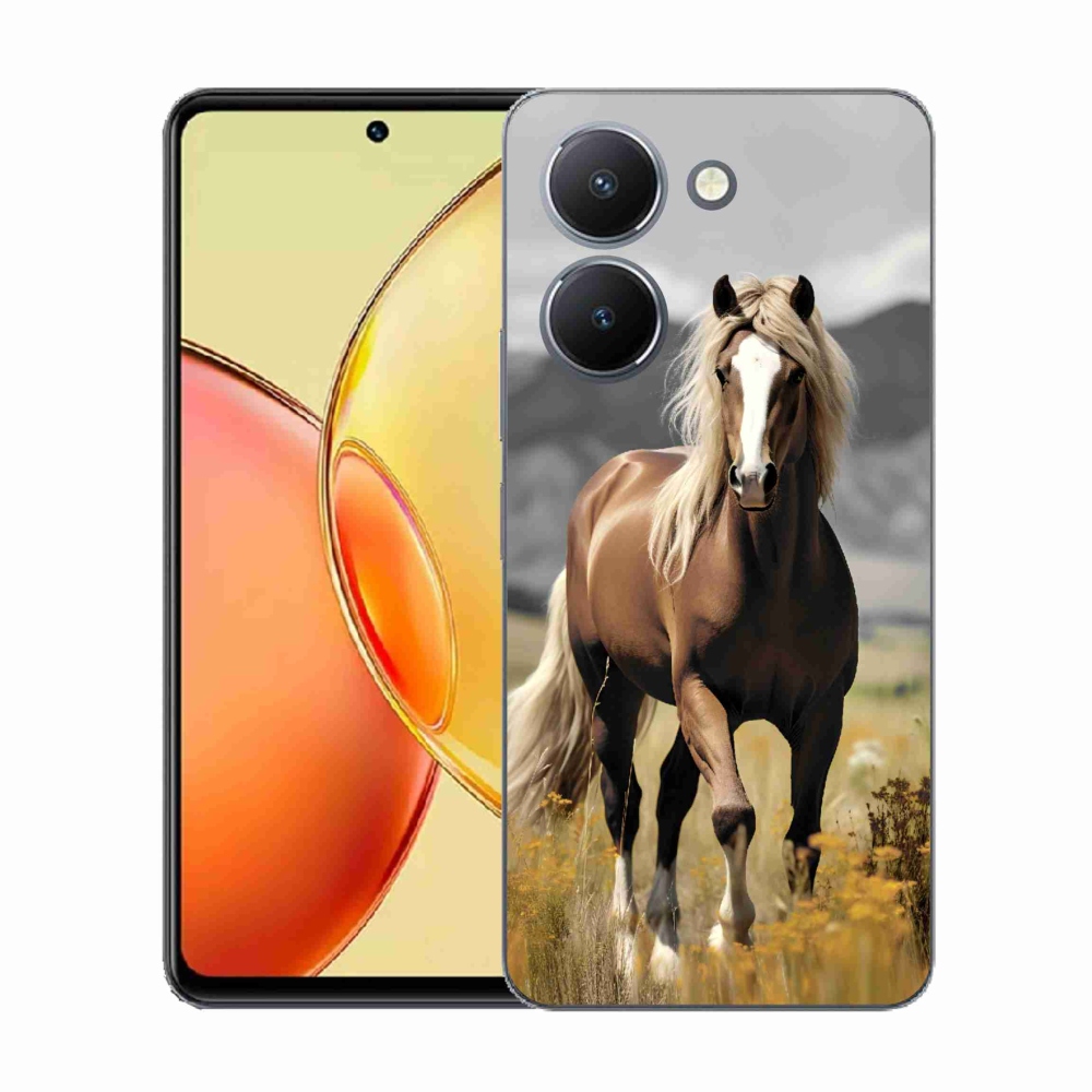 Gelový kryt mmCase na Vivo Y36 - hnědý kůň 1