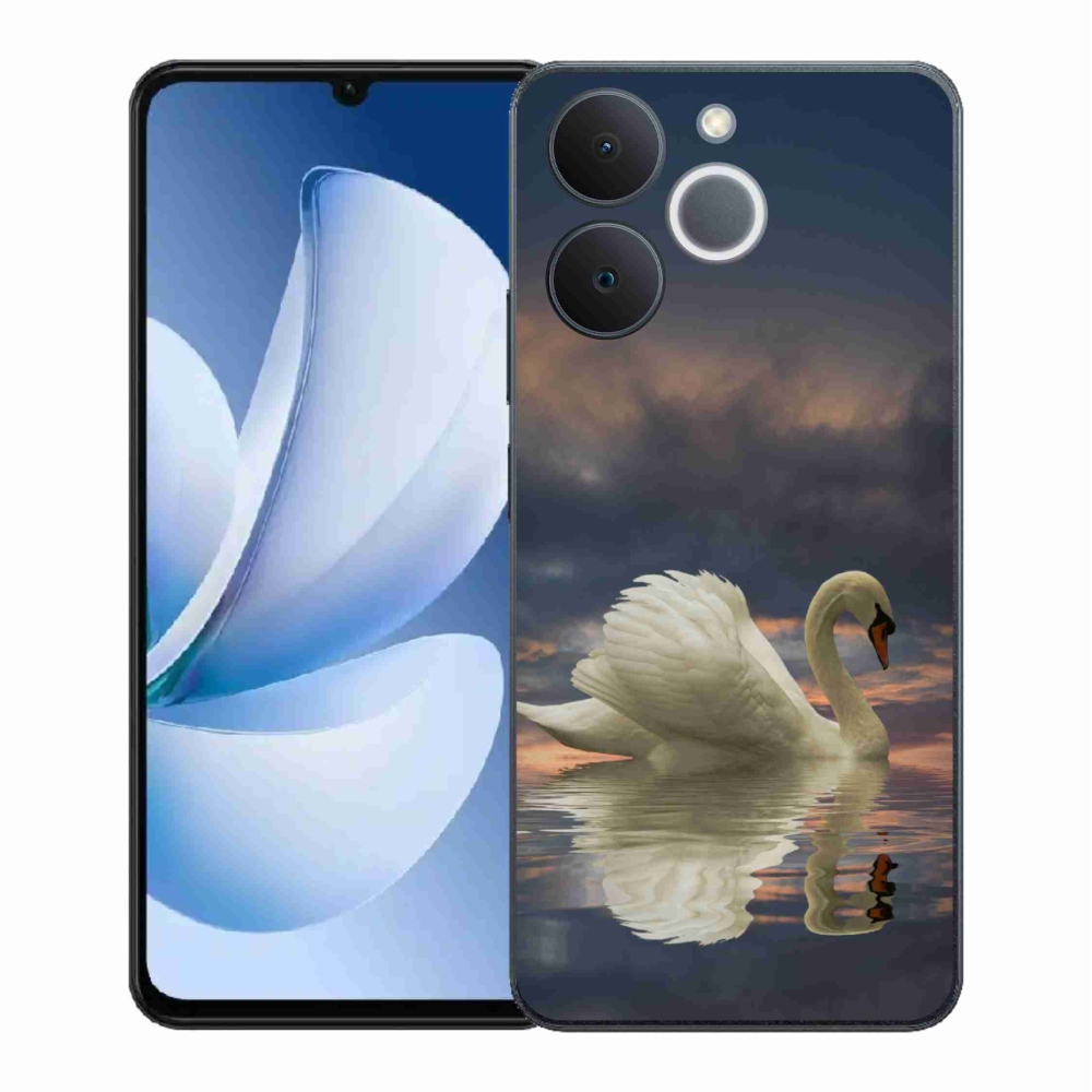 Gelový kryt mmCase na Realme Note 70T - labuť
