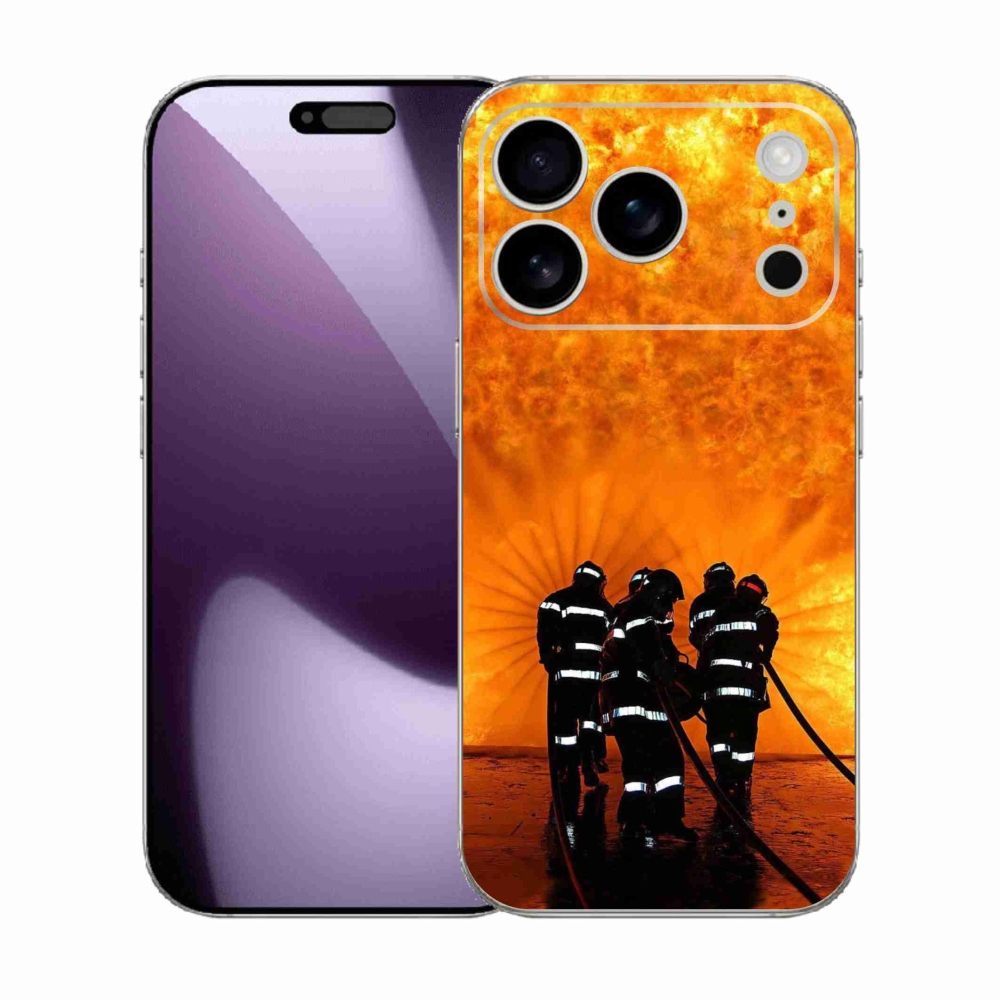 Gelový kryt mmCase na iPhone 17 Pro - požár