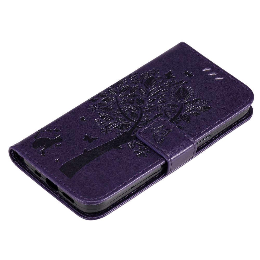 Trees knížkové pouzdro na Xiaomi Redmi Note 14 5G - tmavěfialové