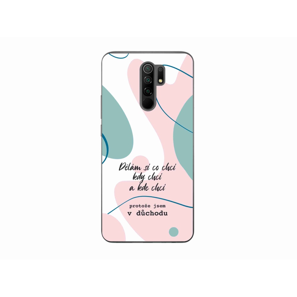 Gelový kryt mmCase na Xiaomi Redmi 9 - vtipný text 10 bílé pozadí